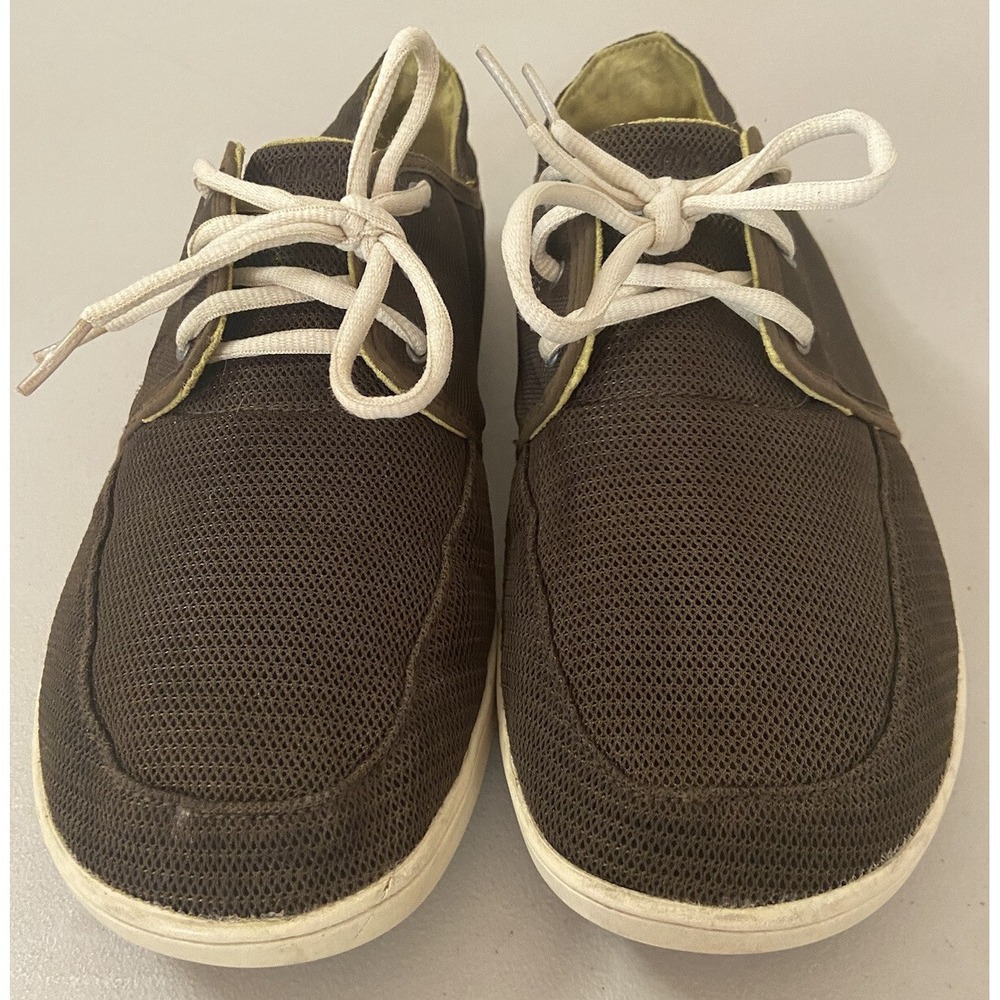 Olukai‎ Mens Nohea Lace Mesh Olive Casual Sneakers Shoes US Size 10 M 10242-7C7C